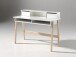 Kinderschreibtisch >KIDDY< in Weiß aus Massiv Kiefer und MDF - 120x87x60 (BxHxT)