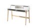 Kinderschreibtisch >KIDDY< in Weiß aus Massiv Kiefer und MDF - 120x87x60 (BxHxT)