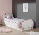 Jugendzimmer-Set >KIDDY< in Weiß aus Massiv Kiefer und MDF - 206x73x95cm (BxHxT)