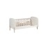 Kinderbett >KIDDY< in Weiß aus Massiv Kiefer und MDF - 147,4x68,3x77cm (BxHxT)
