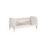 Kinderbett >KIDDY< in Weiß aus Massiv Kiefer und MDF - 147,4x68,3x77cm (BxHxT)