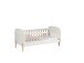 Kinderbett >KIDDY< in Weiß aus Massiv Kiefer und MDF - 147,4x68,3x77cm (BxHxT)