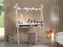 Kinderschreibtisch >KIDDY< in Weiß/Natur -...
