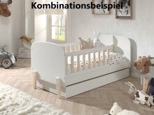 Bettschubkasten >KIDDY< in Weiß aus MDF -...