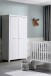 Kleiderschrank >ERIK< in Weiß - 99,5x205,5x57,5 (BxHxT)