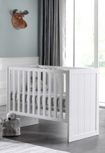 Babybett >ERIK< in Weiß aus Massiv Kiefer und...