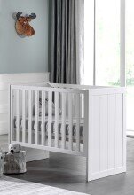 Babybett >ERIK< in Weiß aus Massiv Kiefer und...
