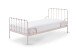 Metallbett >ALICE< in rosa aus Metall - 205x89,5x94,5cm (BxHxT)