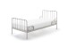Metallbett >ALICE< in grau aus Metall - 205x89,5x94,5cm (BxHxT)