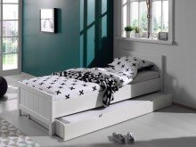 Jugendzimmer-Set >ERIK< in Weiß aus Massiv Kiefer und MDF