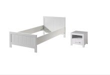 Jugendzimmer-Set >ERIK< in Weiß aus Massiv...