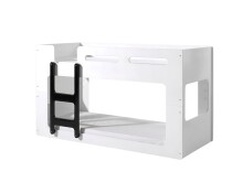 Spielbett >LUCA< in Weiß aus MDF -...