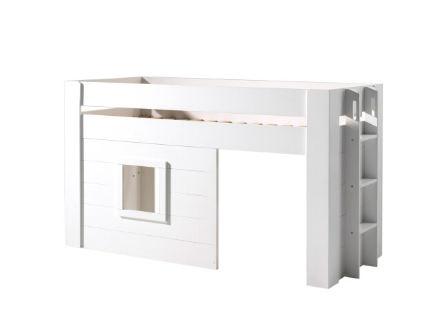 Spielbett >NOAH< in Weiß aus MDF - 215x120x96cm (BxHxT)