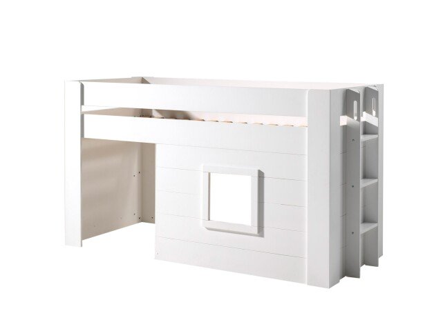 Spielbett >NOAH< in Weiß aus MDF - 215x120x96cm (BxHxT)