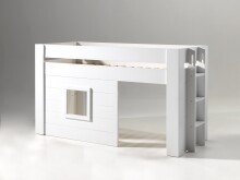 Spielbett >NOAH< in Weiß aus MDF - 215x120x96cm (BxHxT)