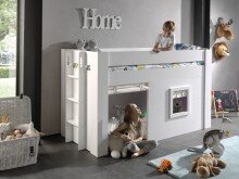 Spielbett >NOAH< in Weiß aus MDF - 215x120x96cm (BxHxT)