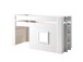 Spielbett >NOAH< in Weiß aus MDF - 215x120x96cm (BxHxT)
