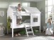 Spielbett >CHARLOTTE< in Weiß aus Massiv Kiefer und MDF - 209x185x137cm (BxHxT)