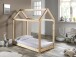Hausbett >CABANE< in Natur aus Massive Kiefer - 146x132,5x78cm (BxHxT)