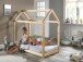 Hausbett >CABANE< in Natur aus Massive Kiefer - 146x132,5x78cm (BxHxT)