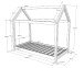 Hausbett >CABANE< in Natur aus Massive Kiefer - 146x132,5x78cm (BxHxT)