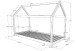 Hausbett >CABANE< in Natur aus Massive Kiefer - 206x141,5x98cm (BxHxT)