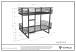 Etagenbett >OSCAR< in Weiß aus Metall - 205x166x99cm (BxHxT)