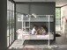 Etagenbett >OSCAR< in Weiß aus Metall - 205x166x99cm (BxHxT)