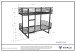 Etagenbett >OSCAR< in Weiß aus Metall - 205x166x99cm (BxHxT)