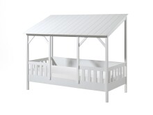 Hausbett >HAUSBETT< in Weiß aus Massiv Kiefer...