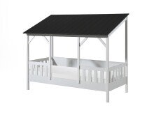 Hausbett >HAUSBETT< in Weiß-Schwarz -...