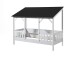 Hausbett >HAUSBETT< in Weiß-Schwarz - 214,2x174x105,3 (BxHxT)