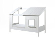 Hausbett >HAUSBETT< in Weiß aus Massiv Kiefer...