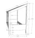 Hausbett >HAUSBETT< in Weiß aus Massiv Kiefer und MDF - 214x158,5x105cm (BxHxT)