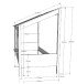 Hausbett >HAUSBETT< in Weiß aus Massiv Kiefer und MDF - 214x158,5x105cm (BxHxT)