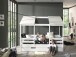 Hausbett >HAUSBETT< in Weiß aus Massiv Kiefer und MDF - 214,2x174x105,3 (BxHxT)