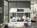 Hausbett >HAUSBETT< in Weiß aus Massiv Kiefer und MDF - 214,2x174x105,3 (BxHxT)