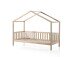 Hausbett >DALLAS< in Natur aus Massive Kiefer - 210x170x97cm (BxHxT)