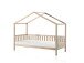 Hausbett >DALLAS< in Natur aus Massive Kiefer - 210x170x97cm (BxHxT)
