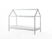 Hausbett >DALLAS< in Weiß aus Massive Kiefer...
