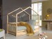 Hausbett >DALLAS< in Natur aus Massive Kiefer - 210x170x97cm (BxHxT)