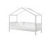 Hausbett >DALLAS< in Weiß aus Massive Kiefer - 210x170x97cm (BxHxT)