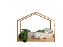 Hausbett >DALLAS< in Natur aus Massive Kiefer -...