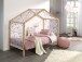 Hausbett >DALLAS< in Natur aus Massive Kiefer - 210x170x97cm (BxHxT)