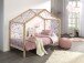 Hausbett >DALLAS< in Natur aus Massive Kiefer - 210x170x97cm (BxHxT)