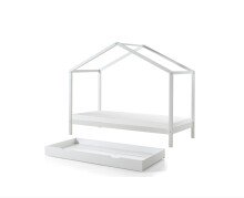 Hausbett >DALLAS< in Weiß aus Massive Kiefer...
