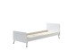 Einzelbett >BILLY< in Satin Weiß - 203,6x73,5x95 (BxHxT)