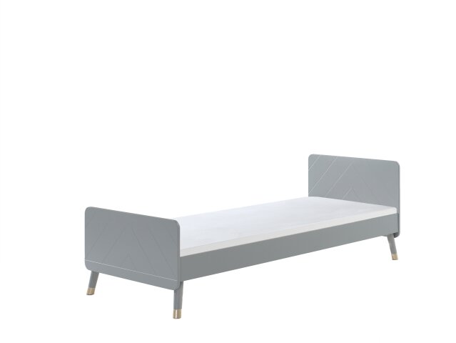 Einzelbett >BILLY< in Timeless Grau - 203,6x73,5x95 (BxHxT)