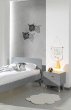 Nachtkonsole >BILLY< in Timeless Grau - 43x45,2x40 (BxHxT)