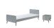 Jugendzimmer-Set >BILLY< in Timeless Grau aus Massiv Kiefer und MDF